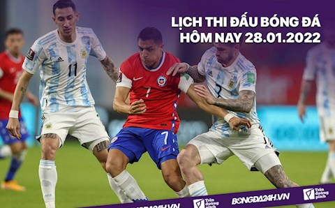 Lịch thi đấu bóng đá hôm nay 28/1: Chile vs Argentina