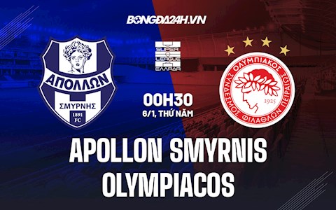 Nhận định Apollon Smyrnis vs Olympiacos 0h30 ngày 6/1 (VĐQG Hy Lạp 2021/22)
