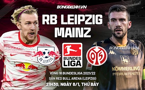 Nhận định, soi kèo Leipzig vs Mainz 21h30 ngày 8/1 (Bundesliga 2021/22)