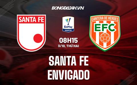 Nhận định bóng đá Santa Fe vs Envigado 8h15 ngày 3/10 (VĐQG Colombia 2022)