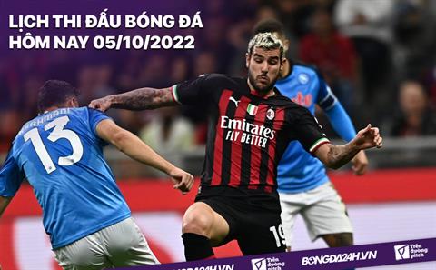 Lịch thi đấu bóng đá hôm nay 5/10/2022: Chelsea vs AC Milan