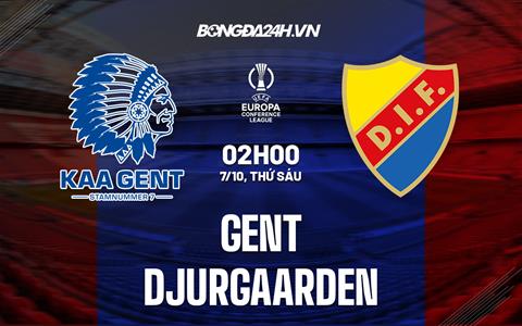 Nhận định, dự đoán Gent vs Djurgarden 2h00 ngày 7/10 (Europa Conference League 2022/23)