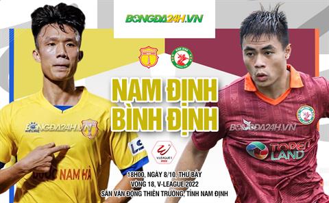 Nhận định Nam Định vs Bình Định (18h00 ngày 8/10): Điểm tựa Thiên Trường