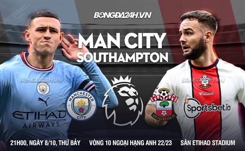 Haaland lại nổ súng, Man City vùi dập Southampton để vươn lên đỉnh bảng xếp hạng