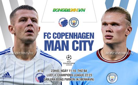 Robot Erling Haaland dự bị cả trận, Man City bất lực trước Copenhagen