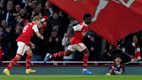 Arsenal áp đảo đội hình tiêu biểu vòng 10 Ngoại hạng Anh 2022/23