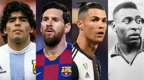 Top 100 danh thủ vĩ đại nhất: Messi số 1, Ronaldo số 3