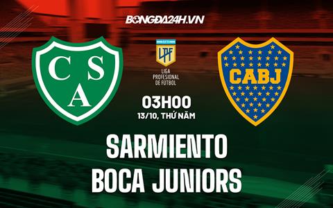 Nhận định Sarmiento vs Boca Juniors 2h30 ngày 13/10 (VĐQG Argentina 2022)