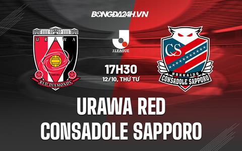 Nhận định Urawa Red vs Consadole Sapporo 17h30 ngày 12/10 (VĐQG Nhật Bản 2022)