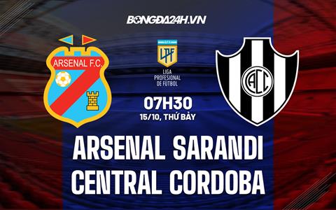 Nhận định Arsenal Sarandi vs Central Cordoba 7h30 ngày 15/10 (VĐQG Argentina 2022)