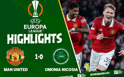 Video MU vs Omonia Nicosia Europa League: Cứu tinh McTominay