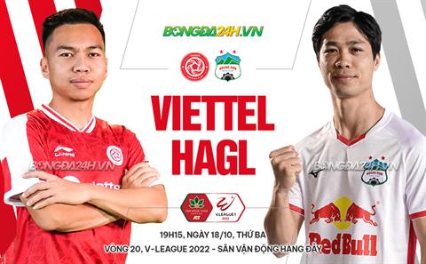 Nhận định Viettel vs HAGL (19h15 ngày 18/10): 3 điểm sẽ ở lại Hàng Đẫy?