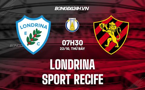 Nhận định Londrina vs Sport Recife 2h30 ngày 23/10 (Hạng 2 Brazil 2022)