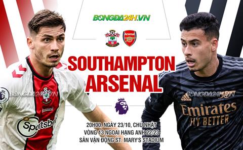 Nhận định Southampton vs Arsenal (20h00 ngày 23/10): Mạch thắng chưa dừng