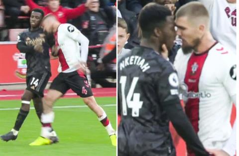 CĐV Arsenal đòi thẻ đỏ cho cầu thủ của Southampton