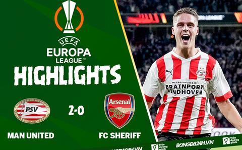 Video PSV vs Arsenal clip Europa League 2022/2023