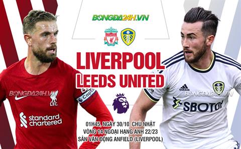 Nhận định Liverpool vs Leeds (1h45 ngày 30/10): Tìm lại niềm vui