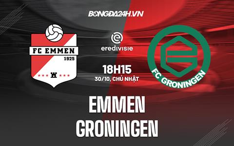 Nhận định, dự đoán Emmen vs Groningen 18h15 ngày 30/10 (VĐQG Hà Lan 2022/23)