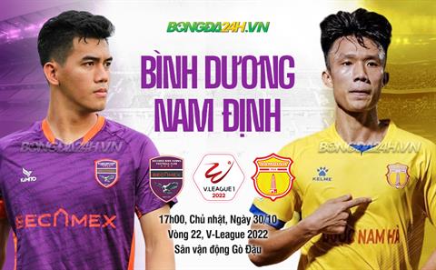 Bình Dương bất phân thắng bại với Nam Định trong trận cầu đậm màu phạt đền