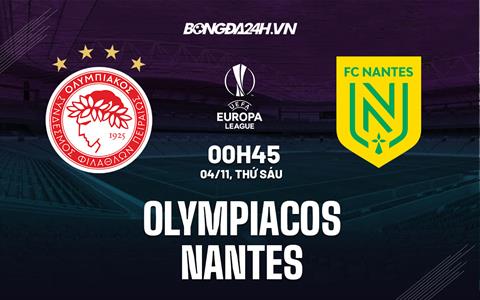 Nhận định - soi kèo Olympiacos vs Nantes 0h45 ngày 4/11 (Europa League 2022/23)