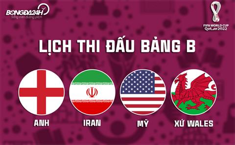 Lịch thi đấu, lịch trực tiếp bảng B World Cup 2022: Tam sư chắc đầu bảng thôi!