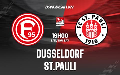 Nhận định - dự đoán Dusseldorf vs St.Pauli 19h00 ngày 5/11 (Hạng 2 Đức 2022)