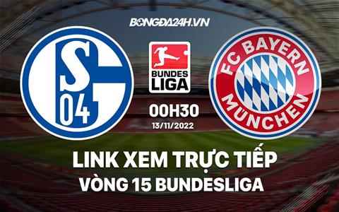 Link xem trực tiếp Schalke vs Bayern 0h30 ngày 13/11 (Bundesliga 2022/23)