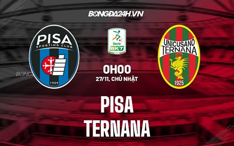 Nhận định bóng đá Pisa vs Ternana 0h00 ngày 27/11 (Hạng 2 Italia 2022/23)