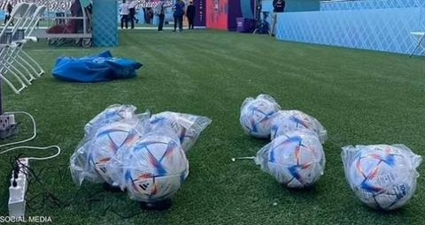 Bức ảnh trái bóng ở World Cup 2022 được sạc gây sốc