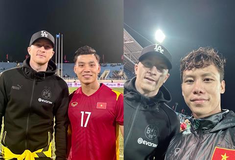 Dàn sao Việt Nam khoe ảnh chụp cùng Marco Reus