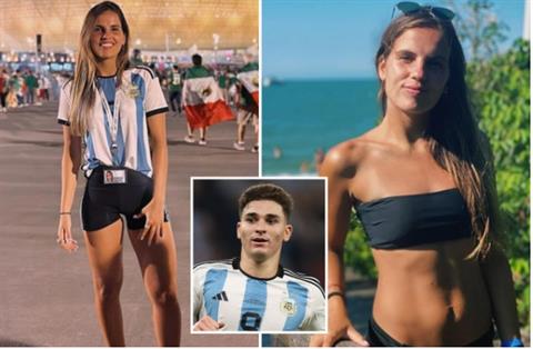 Ngắm nhan sắc nóng bỏng của bạn gái Julian Alvarez