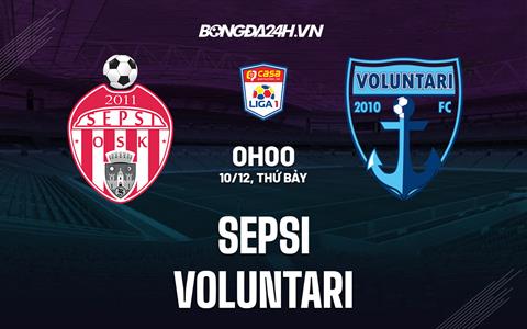 Nhận định Sepsi vs Voluntari 0h00 ngày 10/12 (VĐQG Romania 2022/23)