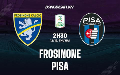 Nhận định bóng đá Frosinone vs Pisa 2h30 ngày 12/12 (Hạng 2 Italia 2022/23)