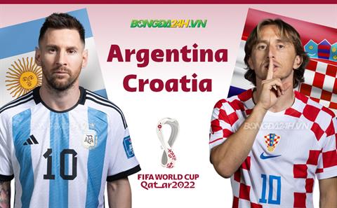 Infographic: Tương quan trước trận bán kết Argentina vs Croatia
