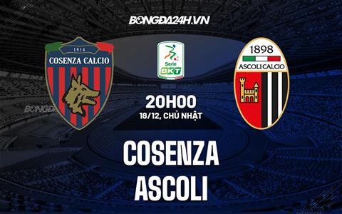 Nhận định bóng đá Cosenza vs Ascoli 20h00 ngày 18/12 (Hạng 2 Italia 2022/23)