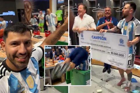 HLV Lionel Scaloni bị ném khăn lau vào đầu, Leandro Paredes chui ra từ thùng rác