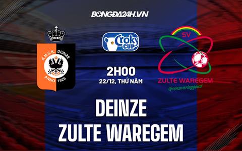 Nhận định, dự đoán Deinze vs Zulte Waregem 2h00 ngày 22/12 (Cúp QG Bỉ 2022/23)