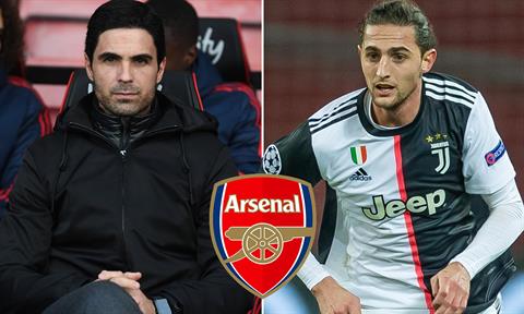 Arsenal tiến gần chữ ký của Adrien Rabiot