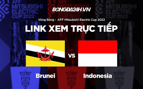 Link xem Brunei vs Indonesia trực tiếp bóng đá AFF Cup 2022 hôm nay ở đâu ?