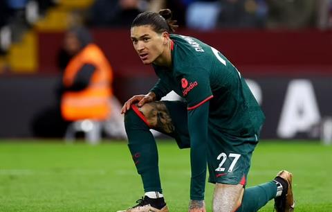 NHM phẫn nộ khi Darwin Nunez xuất sắc nhất trận Aston Villa vs Liverpool