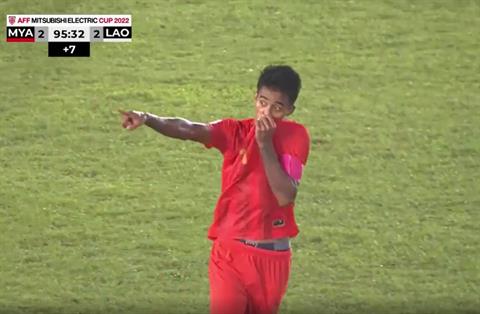 Xem lại siêu phẩm sút hàng rào đỉnh cao của cầu thủ Myanmar