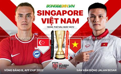 Nhận định Việt Nam vs Singapore (19h30 ngày 30/12): Thắng lợi không dễ