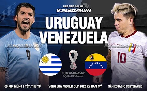 Nhận định,  Uruguay vs Venezuela 6h00 ngày 2/2 (Vòng loại World Cup 2022)