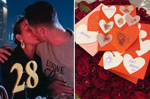 Ronaldo hạnh phúc bên bạn gái trong ngày Valentine