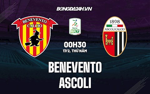 Nhận định bóng đá Benevento vs Ascoli 0h30 ngày 17/2 (Hạng 2 Italia 2021/22)