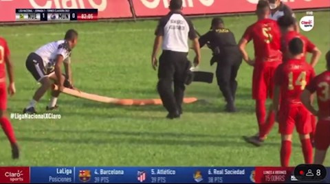 VIDEO: Rắn bò vào sân, cầu thủ bỏ chạy toán loạn