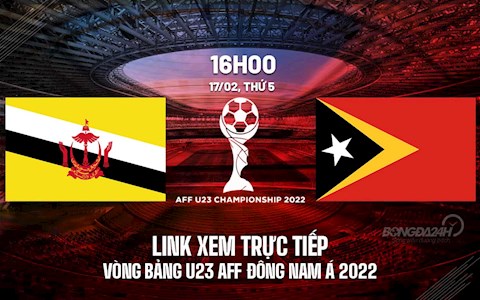 Trực tiếp bóng đá Brunei vs Timor-Leste U23 AFF Cup 2022 trên VTV6