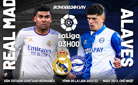 Nhận định bóng đá Real Madrid vs Alaves 3h00 ngày 20/2 (La Liga 2021/22)