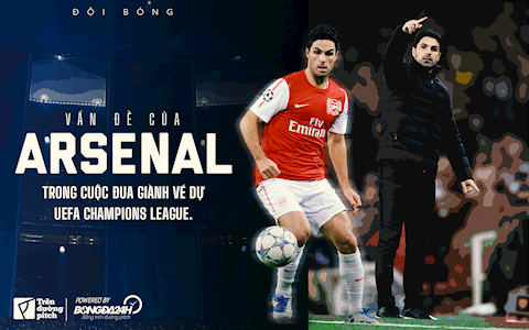 Vấn đề của Arsenal trong cuộc đua giành vé Champions League