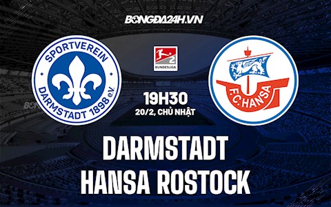 Nhận định bóng đá Darmstadt vs Hansa Rostock 19h30 ngày 20/2 (Hạng 2 Đức 2021/22)